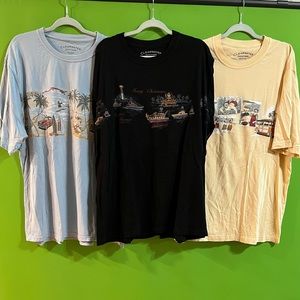 3 Clearwater Outfitters XXL Men Shirt T-shirt Tee Tropical Santa Christmas